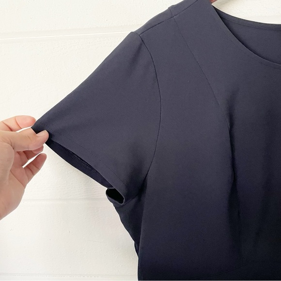 Lane Bryant Black Round Neck Keyhole Wide Leg Jumpsuit Women’s Waist 38” - Picture 5 of 10